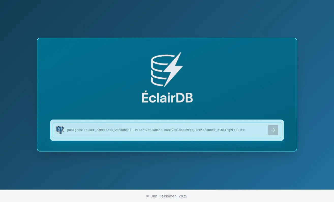 ÉclairDB preview